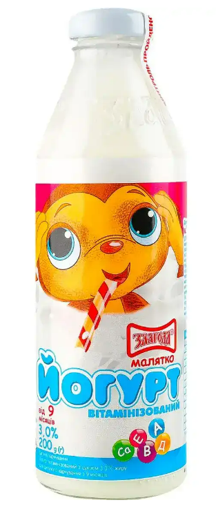 Йогурт питний для дитячого харчування